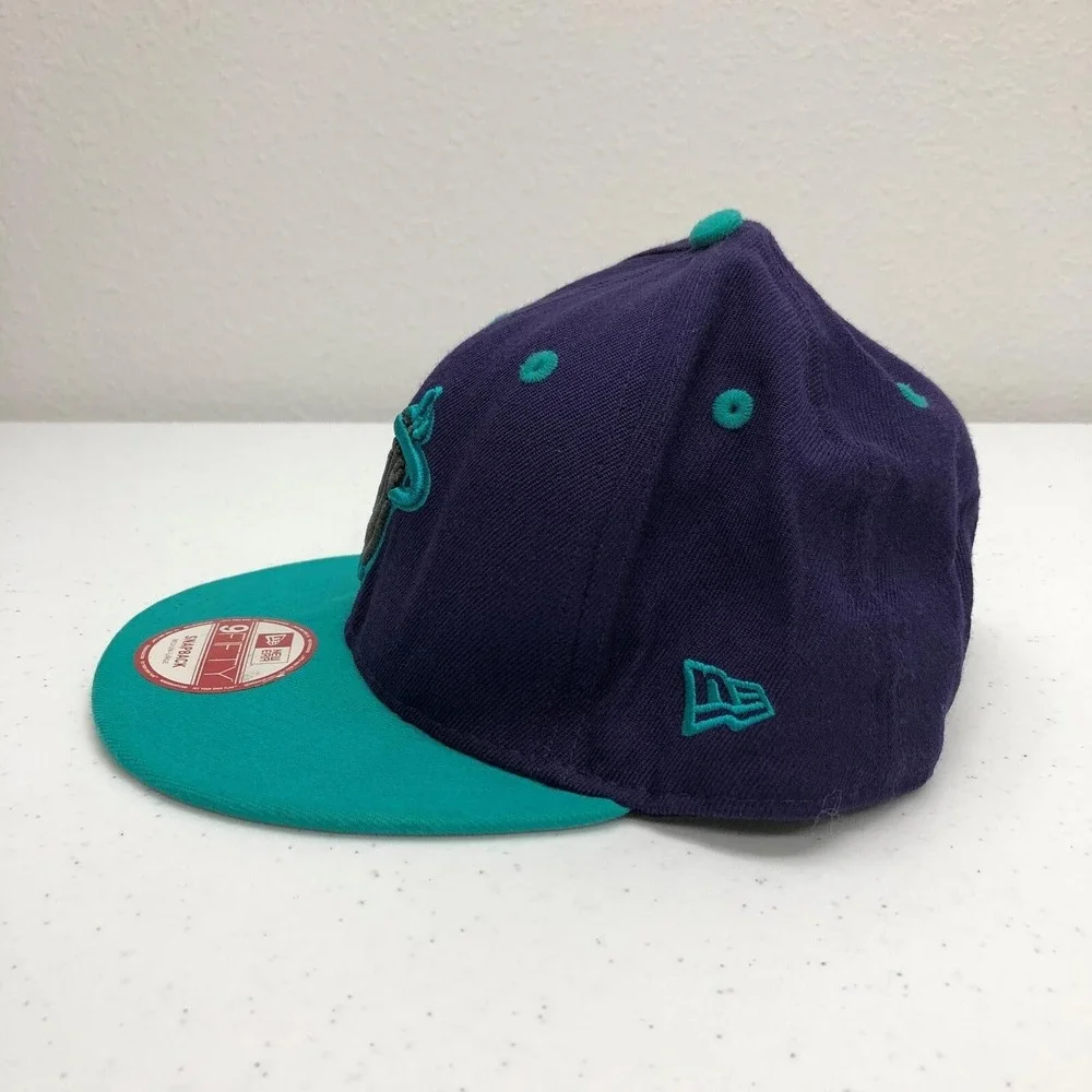 Miami Heat Hat Cap Snap Back Mens One Size Purple NBA Basketball 9FIFTY New Era